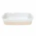 Fattoria White Rectangular Baker 13.75'' x 9.5'' H3''