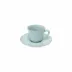 Impressions Robin'S Egg Blue Coffee Cup And Saucer 3.75'' x 3'' H2.25'' | 3 Oz. D5.5''