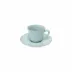 Impressions Robin's Egg Blue Coffee Cup And Saucer 3.75'' x 3'' H2.25'' | 3 Oz. D5.5''