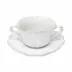 Impressions White Consomme Cup & Saucer 6.75'' X 4.75'' H2.75'' | 13 Oz.