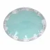 Taormina Aqua Oval Platter 16.25'' x 13'' H2.25''