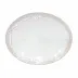 Taormina White Oval Platter 16.25'' X 13'' H2.25''