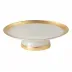 Camilla Gold Glass Band Footed Plate 33 Cm | 13''