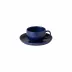 Pacifica Blueberry Tea Cup And Saucer 4.5'' x 3.75'' H2.25'' | 7 Oz.