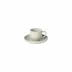 Pacifica Oyster Grey Coffee Cup And Saucer D4 3/4" H2 3/8" | 2 3/8 Fl Oz