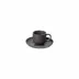 Pacifica Seed Grey Coffee Cup And Saucer 3.25'' x 2.25'' H2.25'' | 2 Oz. | D4.75''