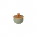 Pacifica Artichoke Salt Cellar W/ Wood Lid D3.75'' H2.25'' | 7 Oz.