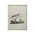 Square Antiqued Mirrored Bird A