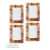 Short Knot Bamboo Frame 2x3 Set of 4