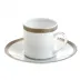 Malmaison Coffee Cup And Saucer Porcelain Platinum