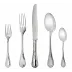 Marly Silverplated 110 Pieces Set for 12 Imperial Canteen (12x: Dinner Fork, Dinner Knife, Tablespoon, After Dinner Teaspoon, Dessert Fork, Dessert Knife, Dessert Spoon, Fish Fork, Fish Knife + 1 x: Serving Spoon, Serving Fork)