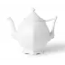 White Fluted Full Lace Teapot 100 cl 1 qt