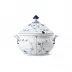 Blue Fluted Plain Tureen With Lid 4.6L