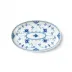 Blue Fluted Half Lace Assiette, 23.5 cm
