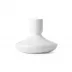 White Fluted Candlestick 8cm/3"