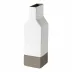 Plano White Vase 3.75'' x 3.75'' H11.75'' | 52 Oz.