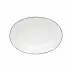 Beja White & Blue Oval Platter 11.75'' X 8.5'' H1.25''