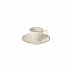 Augusta Natural-Black Coffee Cup And Saucer 3.5'' x 2.5'' H2.25'' | 3 Oz. D5.25''