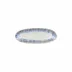 Brisa Ria Blue Oval Plate/Platter 9.5'' x 3.75'' H1''