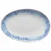 Brisa Ria Blue Oval Platter 16'' x 11.25'' H1.5''