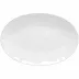 Livia White Oval Platter 17.5'' x 12'' H2''
