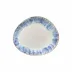 Brisa Ria Blue Oval Dinner Plate/Platter 10.5'' x 9'' H1''