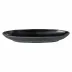 Livia Matte Black Oval Platter 13'' x 4.25'' H2''