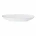 Livia White Oval Platter 13'' x 4.25'' H2''