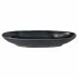 Livia Matte Black Oval Platter 16.25'' x 5.75'' H2''