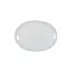 Pearl White Oval Platter 13.5'' X 9.75'' H1.5''