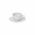 Pearl White Coffee Cup & Saucer 3.75'' X 3'' H2'' | 3 Oz. D5''