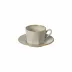 Luzia Ash Grey Tea Cup & Saucer 5'' X 4'' H2.75'' | 8 Oz. D6.75''