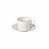 Luzia Cloud White Tea Cup & Saucer 5'' X 4'' H2.75'' | 8 Oz. D6.75''