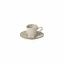 Luzia Ash Grey Coffee Cup & Saucer 3.5'' X 2.5'' H2.25'' | 5 Oz. D5''