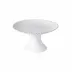 Pearl White Footed Plate D8.75'' H4.5''