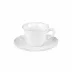 Alentejo White Tea Cup And Saucer 4.75'' x 3.75'' x 2.75'' | 7 Oz. D6.5''