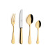 Dona Maria Gold Polished 24 pc Set (6x Dinner Knives, Dinner Forks, Table Spoons, Coffee/Tea Spoons)