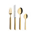 Bali Gold Polished 24 pc Set (6x Dinner Knives, Dinner Forks, Table Spoons, Coffee/Tea Spoons)