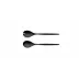 Solo Black Matte Salad Serving Set 9.9 in (25.2 cm)