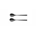 Duna Black Polished Salad Set