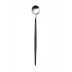 Goa Black Handle/Steel Matte Iced Tea/Long Drink Spoon 8.3 in (21 cm)
