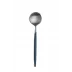 Goa Blue Handle/Steel Matte Dessert Spoon 7.1 in (18 cm)