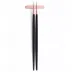 Goa Black Handle/Rose Gold Matte Chopstick Set 8.9 in (22.5 cm)