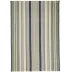 Bay Stripe Blue Grey Woven Cotton Rug 10' x 14'