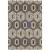 Stowe Blue Brown Hand Micro Hooked Wool Rug 10' x 14'