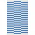 Sailing Stripe French Blue Handwoven Indoor/Outdoor Rug 2' x 3'