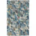 Deer Leap Blue Hand Hooked Wool Rug 8' X 10'