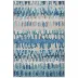 Paint Chip Blue Machine Washable Rug 2' x 3'