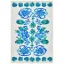 Graphic Gerbera by Frances Valentine Teal Machine Washable Rug 2' X 3'