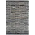 Denim Rag Gridwork Blue Handwoven Cotton Rug 10' x 14'